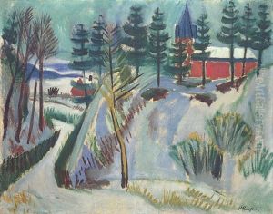 Schlucht Im Winter by Max Pechstein