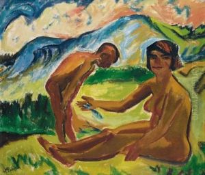 Nach Dem Bad (after Bathing) by Max Pechstein