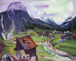 Saas Almagell by Max Pechstein