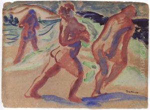 Badende by Max Pechstein