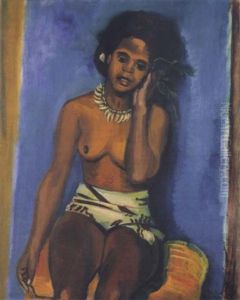 Yucca Mit Zweig by Max Pechstein
