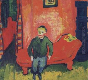 Knabe Am Sofa (boy On A Sofa) by Max Pechstein