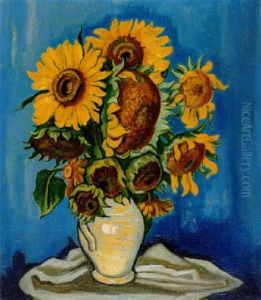 Sonnenblumen by Max Pechstein