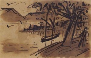 Aus Montreux by Max Pechstein