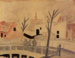 Strassenszene by Max Pechstein