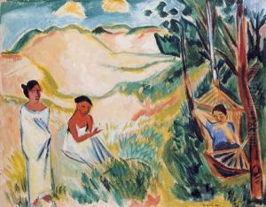 Siesta In Den Dunen by Max Pechstein