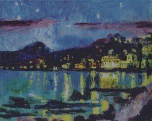 Montreux Bei Nacht by Max Pechstein