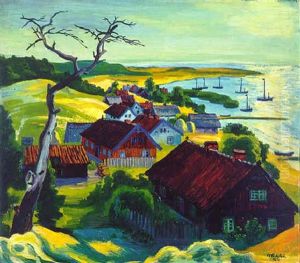 Morgen Bei Purwin (kurische Nehrung) by Max Pechstein