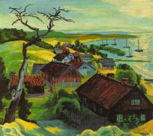Morgen Bei Purwin, Kurische Nehrung by Max Pechstein