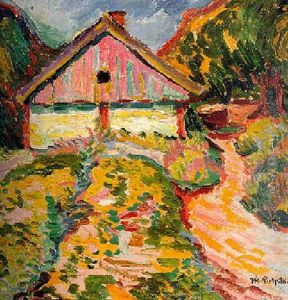 Haus Auf Der Kurischen Nehrung by Max Pechstein