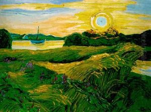 Feld Mit Wicken - Abends Feld Mit Wicken - Abends