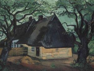 Pommerischer Fischerkaten by Max Pechstein