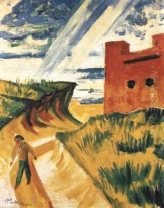 Das Rote Haus by Max Pechstein