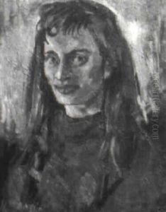Portrait Of A Young Woman by Max Pechstein