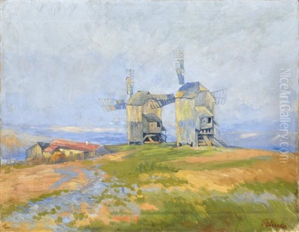 Windmills Near Klobouky - view 1