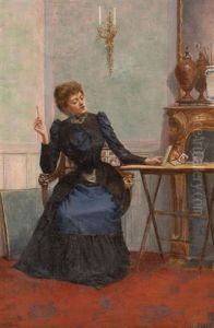 Jeune Femme Aquarelliste Jeune Femme Aquarelliste