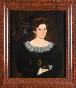 Portrait Of A Young Woman Holding A Book