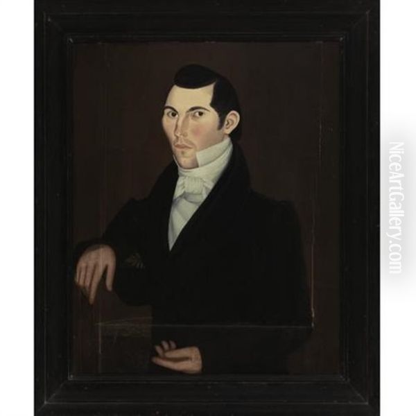 Portrait Of A Dark Haired Gentleman - view 1