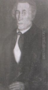 Portrait Of Nathaniel Curtis by Sheldon Peck