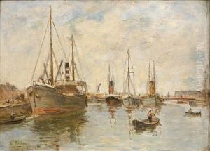 Bateaux Au Port De Trouville, 1903