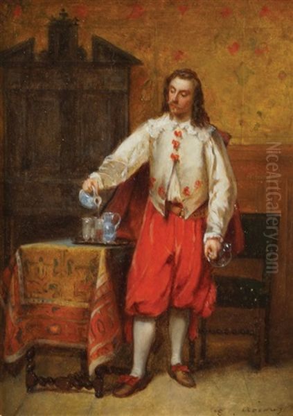 Man Pouring A Drink - view 1