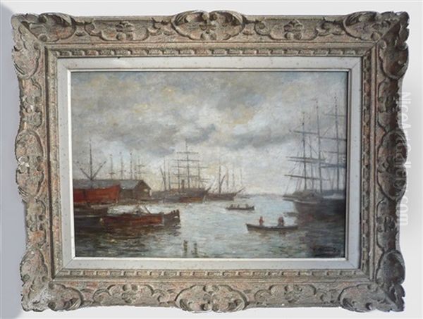 Bateaux Dans Un Port Hollandais - view 1