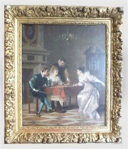 La Partie D'echecs by Charles Francois Pecrus