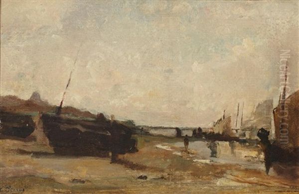 Maree Basse A Trouville - view 1