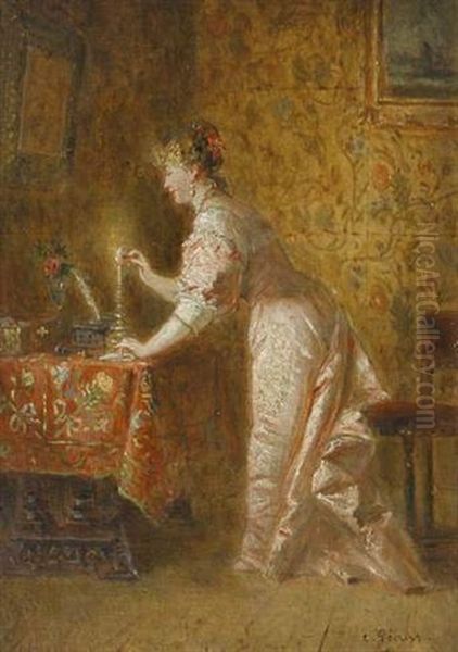 Jeune Femme Au Cachet - view 1