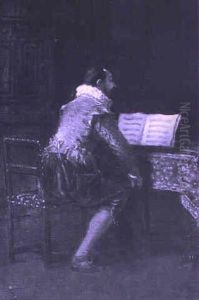 Musician by Charles Francois Pecrus