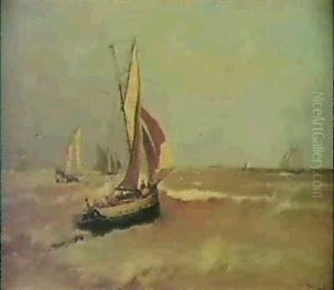 Voiliers Par Mer Agitee Voiliers Par Mer Agitee