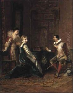 Demande En Mariage Au Temps De Louis Xiii by Charles Francois Pecrus