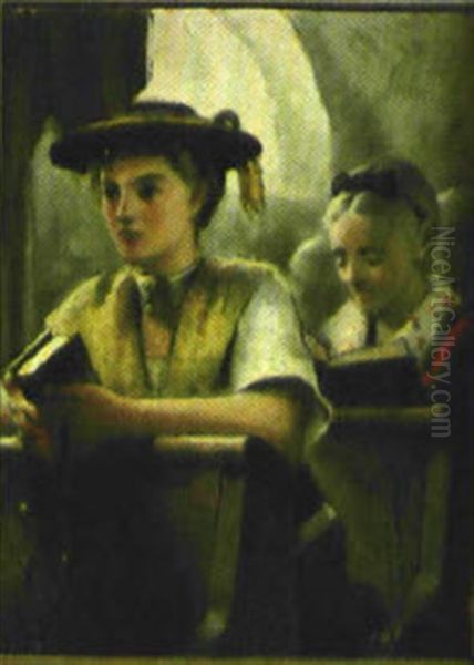 Zwei In Andacht Versunkene Frauen Beim Gottesdienst - view 1
