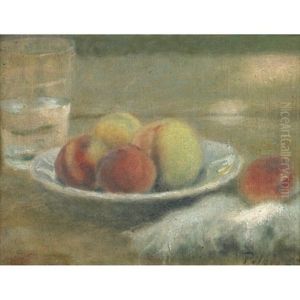 A Bowl Of Peaches by Dezsoe Pecsi Pilch