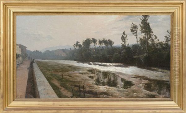 The River Liri, Sora, Italy - view 1
