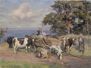 A Moment's Rest by Viggo Christian Frederick Pedersen