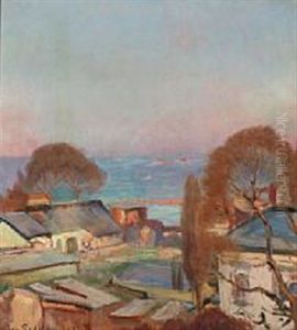 Rooftop View With The Sea In The Background