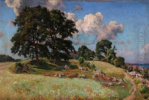 Summer Landscape With A View Towards The Sea - view 1