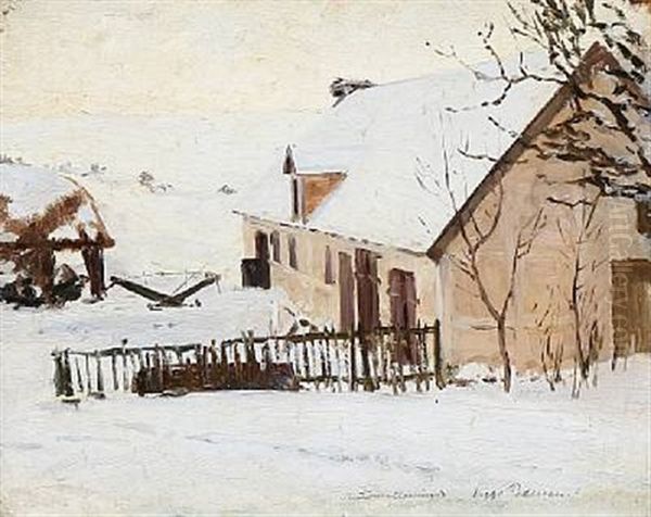 Winter Day In Antoinettesminde. Presumably From The Artist's Home In Morkov, Denmark - view 1