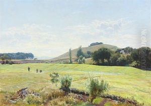 Danish Summer Landscape by Viggo Christian Frederick Pedersen