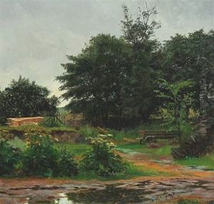 Danish Landscape, Presumably From Skamstrup Praestegard In Odsherred Danish Landscape, Presumably From Skamstrup Praestegard In Odsherred