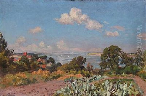 Danish Fiord Scene, Summer Time - view 1