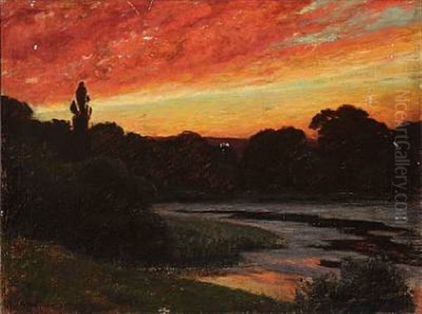 Sunset By A Pond - view 1