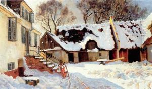 Vinterdag Ved Carlsberg, Hillerod by Viggo Christian Frederick Pedersen
