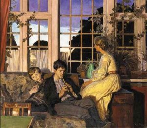 Enjoying The Sunset by Viggo Christian Frederick Pedersen