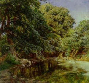 Andedam Under Hoje Traeer by Viggo Christian Frederick Pedersen