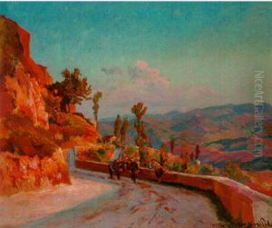 Volterra, Tuscany by Viggo Christian Frederick Pedersen