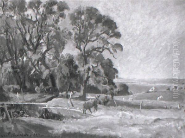 Landschaft Mit Weidendem Vieh - view 1