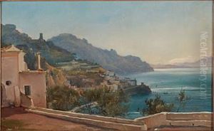 Udsigt Over Amalfi by Wilhelm Thomas Pedersen