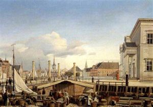 Udsigt Fra Gammel Strand Mod Borsen by Wilhelm Thomas Pedersen